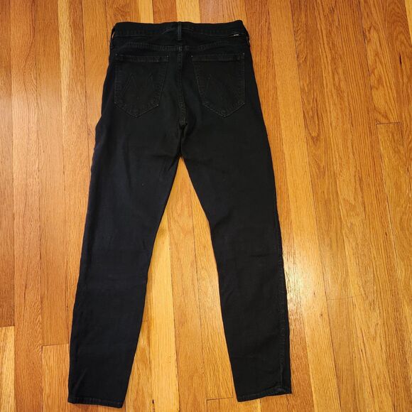 Mother Looker Crop Skinny Stretch Jean in "Tongue Tied" Dark Wash, Midrise Sz 26 - Picture 3 of 12
